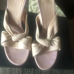 Casadei ladies platform mules.